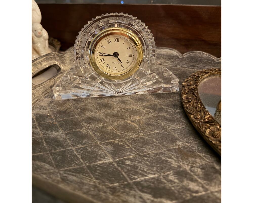 Crystal legends by Godinger Crystal clock Vintage